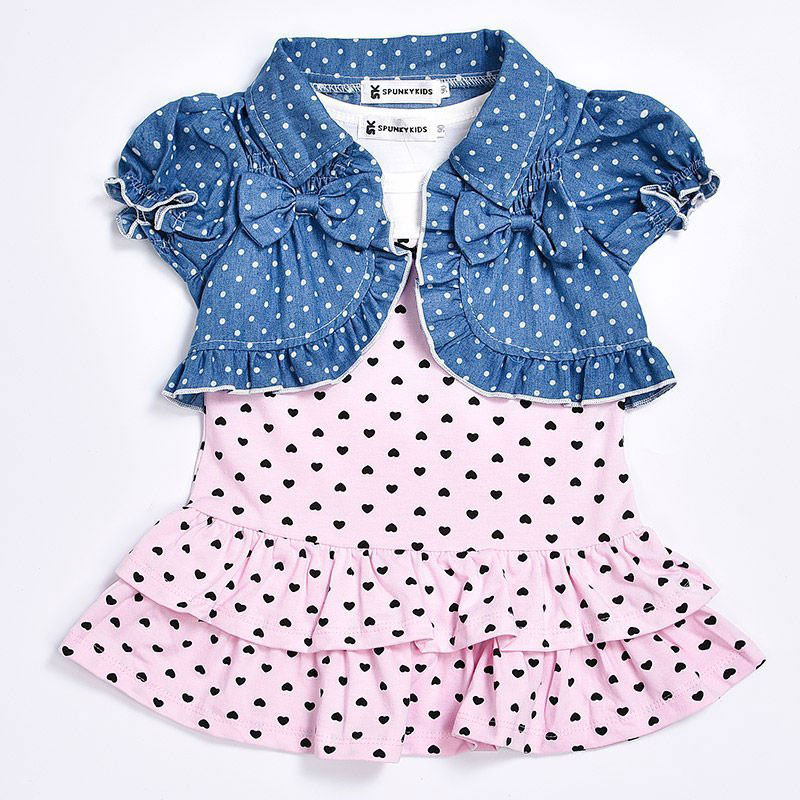 suspender dress for baby girl