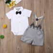 Suspenders Outfit with Bow Tie & Onesie