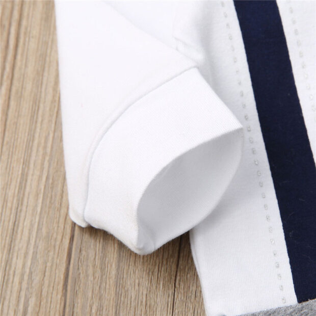 Baby Suspenders Print Romper Long Sleeve with Bow Tie