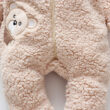 Baby Teddy Bear Design Fleece Hoodie Romper