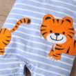 Baby Polo Style Tiger Embroidery Romper