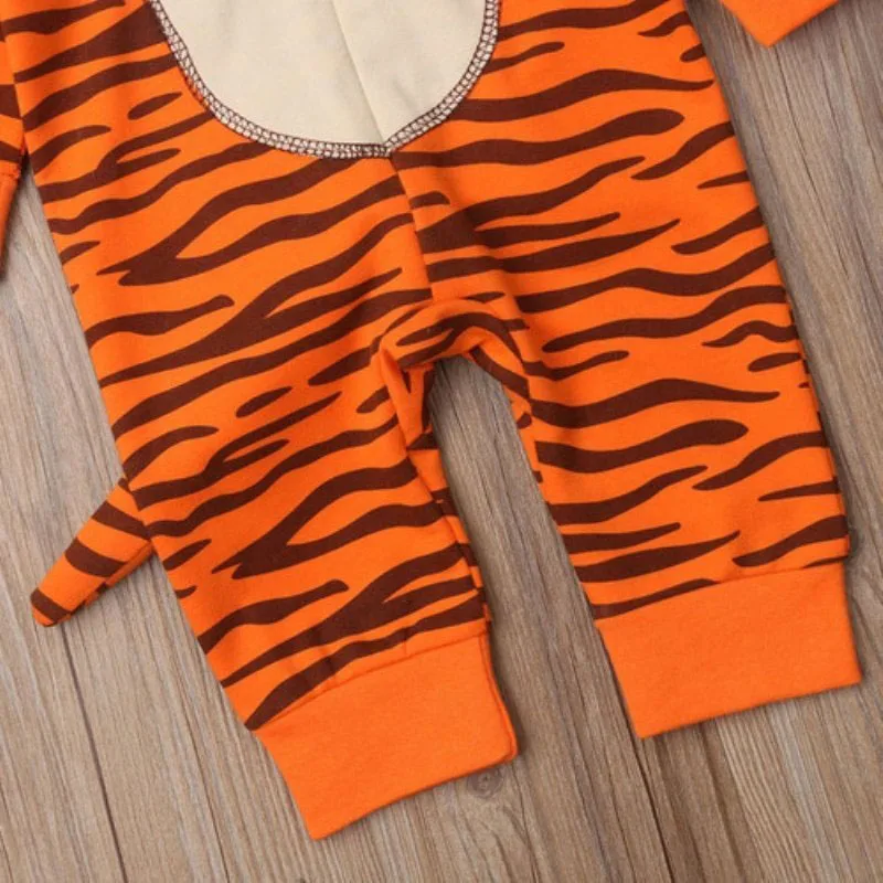Long Sleeves Tiger Panther Dressup Hoodie Costume Jumpsuit - Image 6