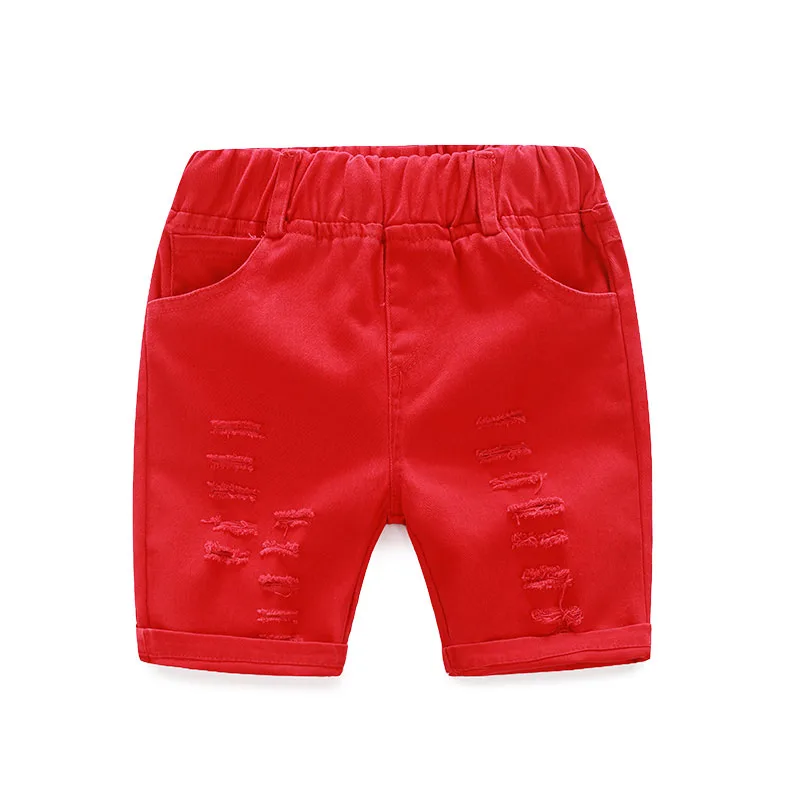 Toddler Boy Emblem Embroidery Stripe Button Shirt & Ripped Shorts - Image 6