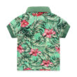 Toddler Floral Leaf Polo & Ripped Shorts