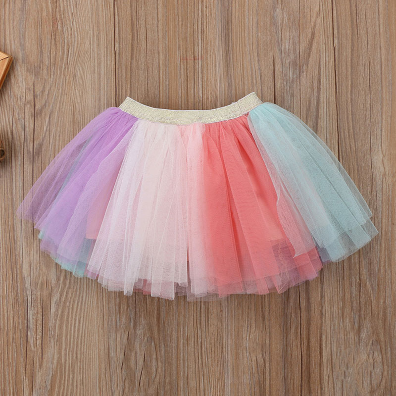 Short Sleeve Unicorn Print T Shirt Tulle Dress Outfit MyLoveHoney