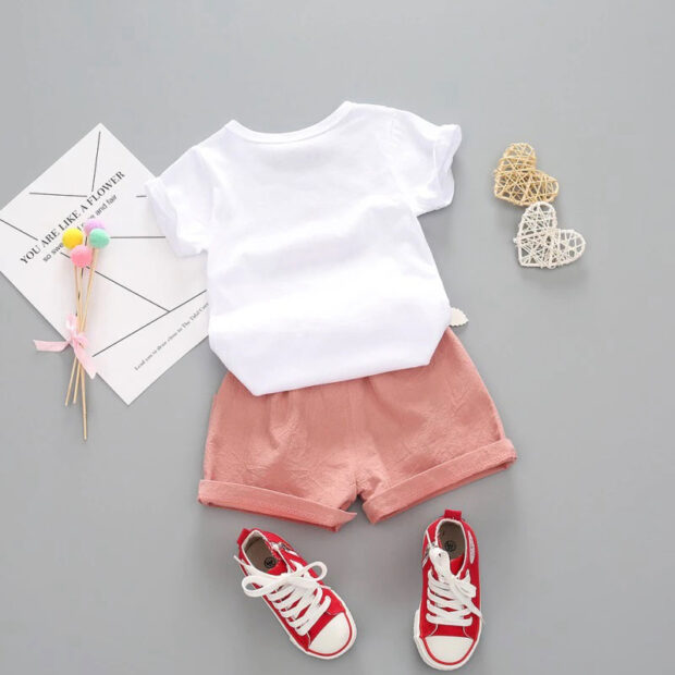 Baby Watermelon Print T-Shirt & Shorts Outfit