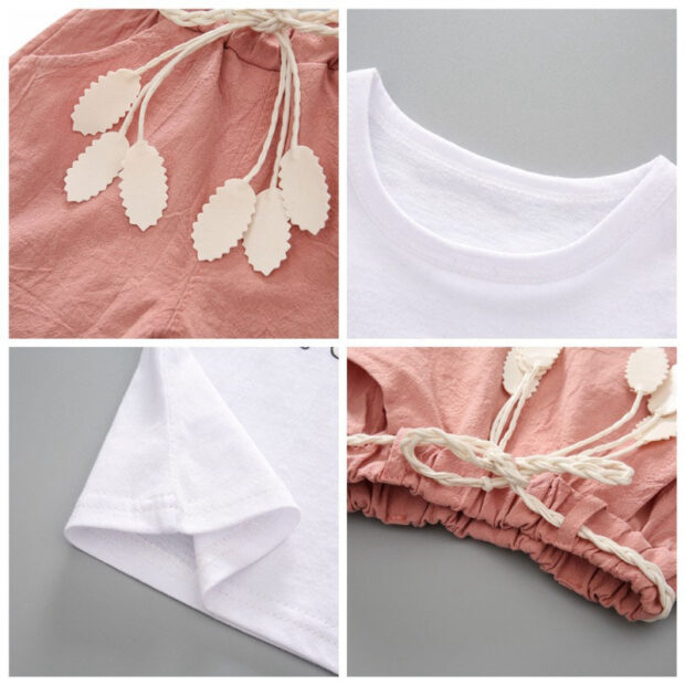 Short Sleeve Watermelon Print T-Shirt & Shorts Summer Outfit - Image 5