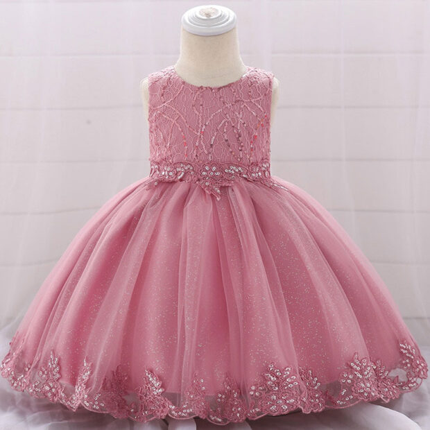 Wedding Sequin Decorated Glittered Dress Sleeveless