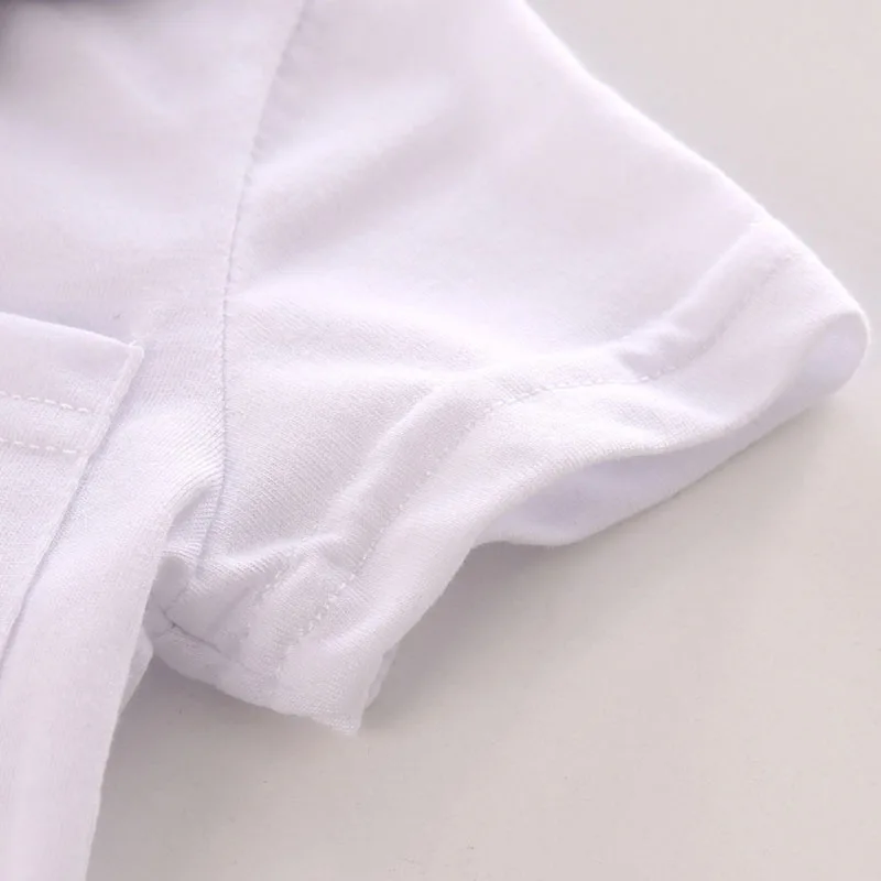 Baby Boy Bow Tie Polo Shirt Top, Suspender Shorts 2 pcs - Image 3