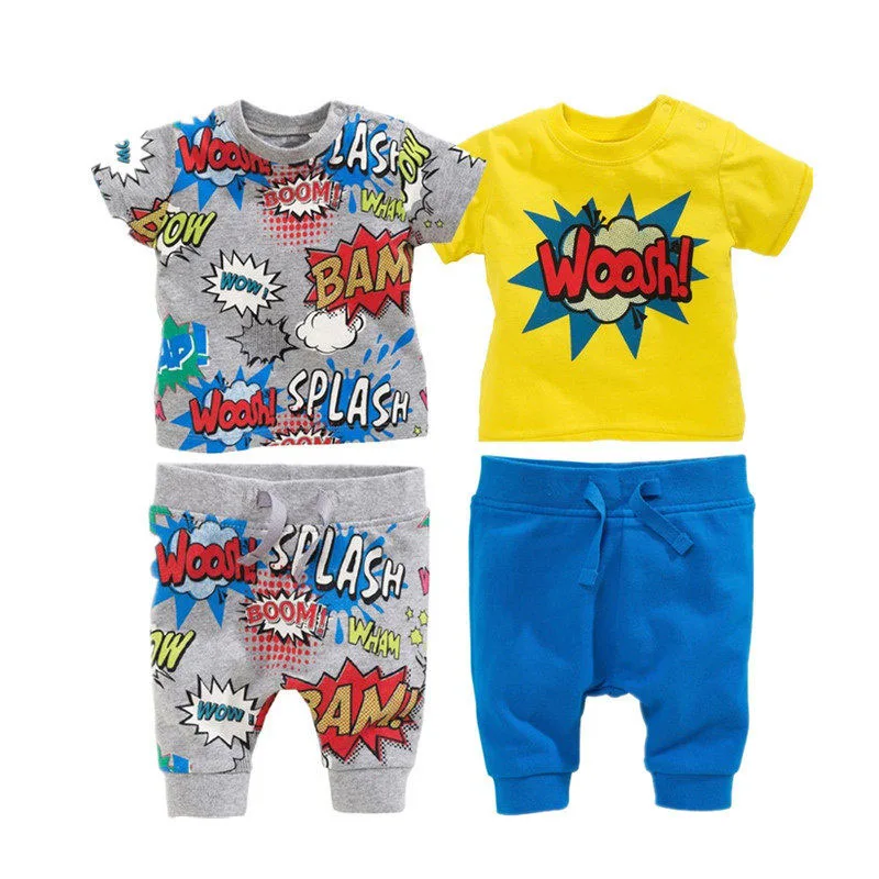 Comic Print Long Sleeves Sweater Pullover Harem Trousers Jumpsuit