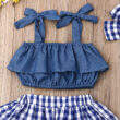 Baby Strap Crop Top & Skirt Outfit