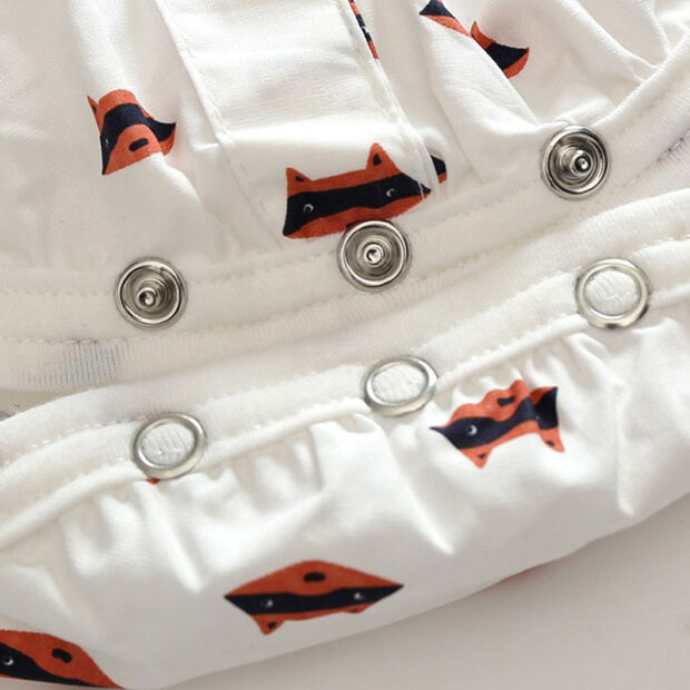 Trendy Bow Tie Button Bodysuit Shirt Vest Trousers - Image 5