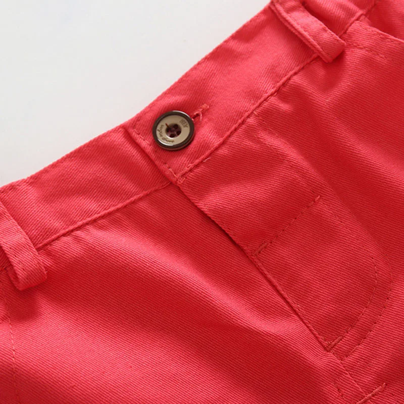 Baby Pink Striped Button Collar Shirt with Shorts - Image 9