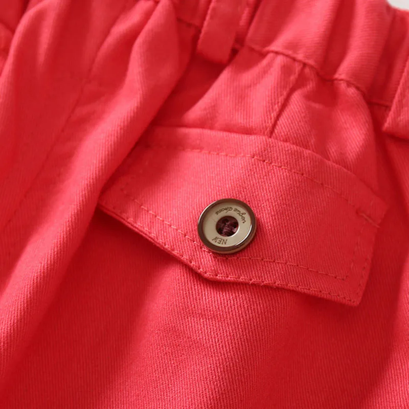 Baby Pink Striped Button Collar Shirt with Shorts - Image 11