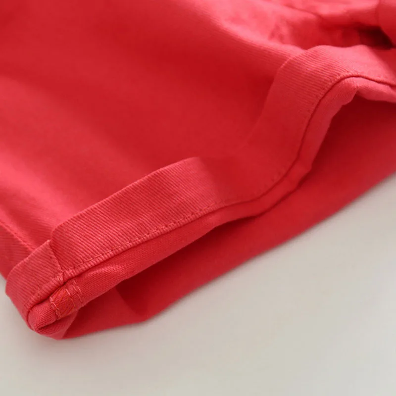 Baby Pink Striped Button Collar Shirt with Shorts - Image 12