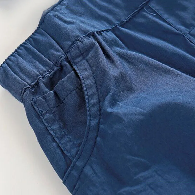 Sailor Print Button Bow Tie Collar Shirt Bodysuit Suspenders Shorts - Image 10