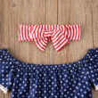 Baby American Star Off Shoulder Top & Bloomers