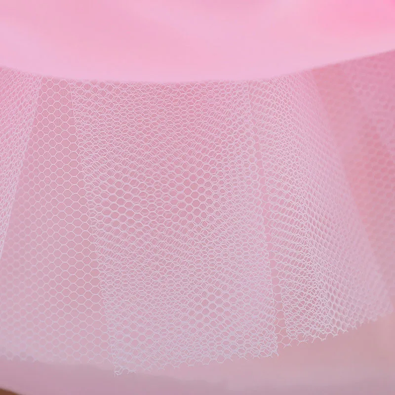 Baby Girl Butterfly Flower Pink Ribbon Dress Sleeveless For Wedding & Birthday - Image 7