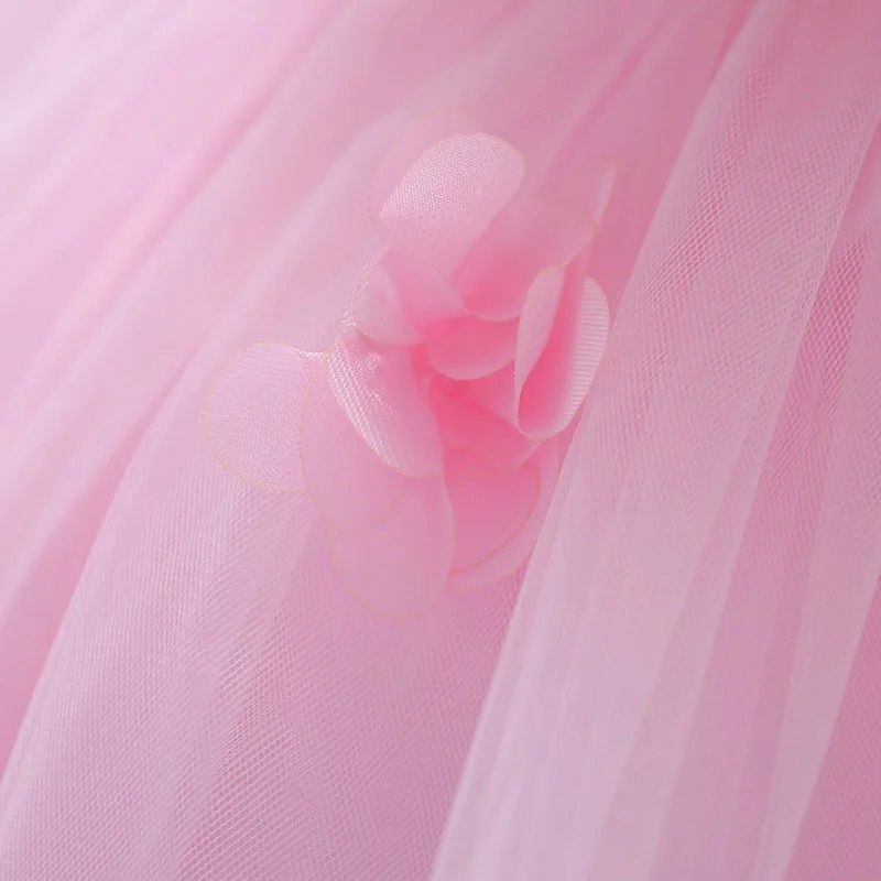 Baby Girl Butterfly Flower Pink Ribbon Dress Sleeveless For Wedding & Birthday - Image 6