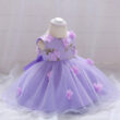 Baby Purple Butterfly Wedding Dress