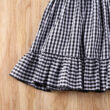 Baby Gingham pattern Ruffled Dress