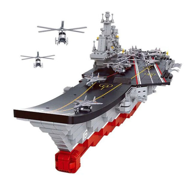 Sluban Navy Aircraft Carrier Warship 1:450 Building Blocks Toy - Image 2
