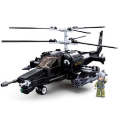 Sluban Russian Black Shark Kamov Ka-50 Helicopter Building Blocks Toy