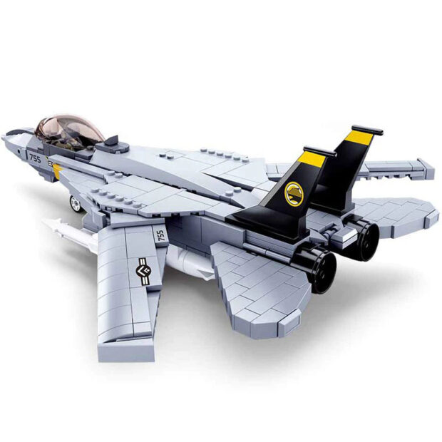 Sluban F-14 US Tomcat Fighter Jet Building Blocks Toy - Image 2