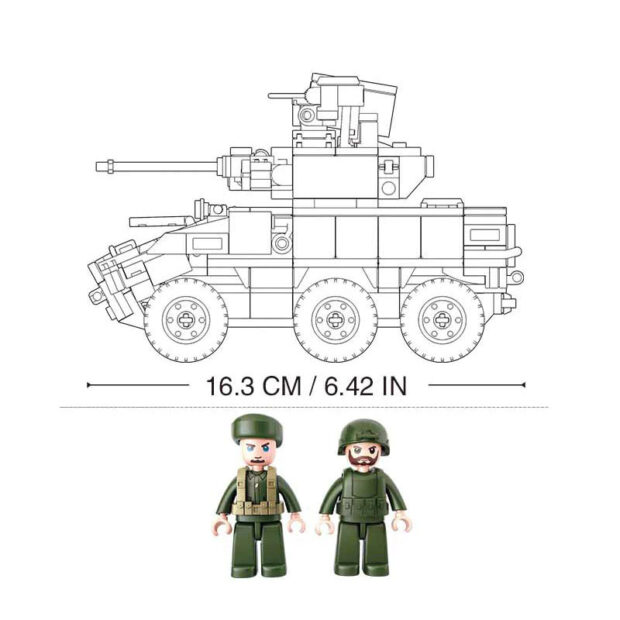Sluban LAV Armored Vehicle Tank Building Blocks Toy - Image 3