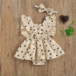 Baby Hearts Pattern Open Back Dress