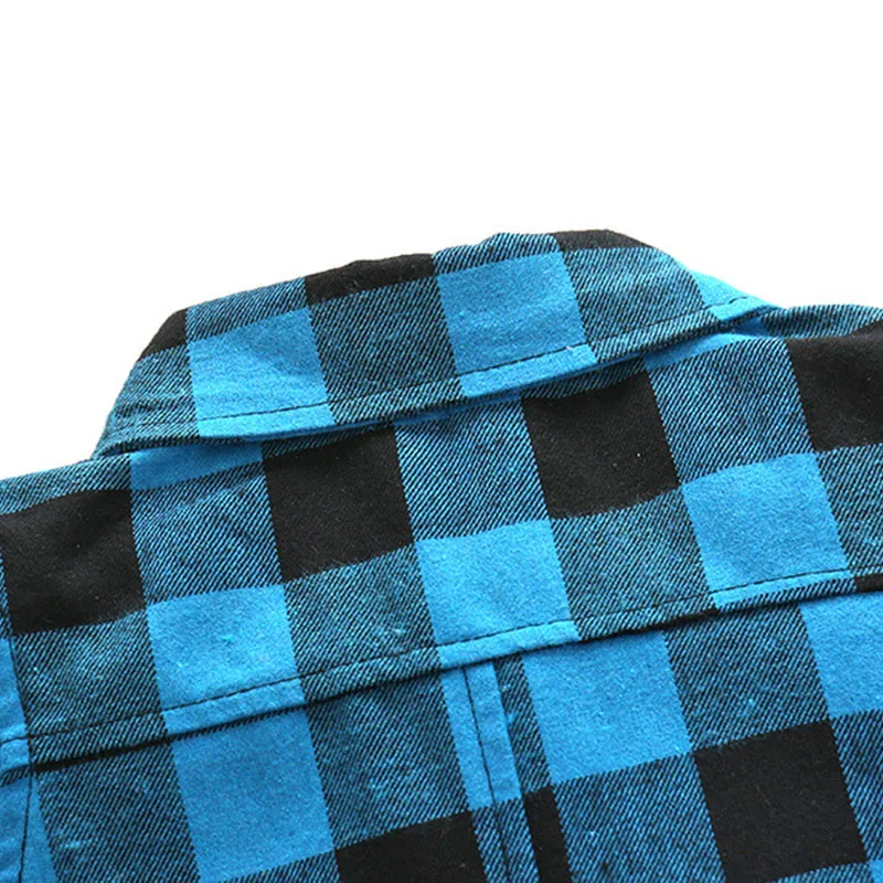 Baby Checker Folded Collar One Piece Jumpsuit Coverall for Boys & Girls - Image 3