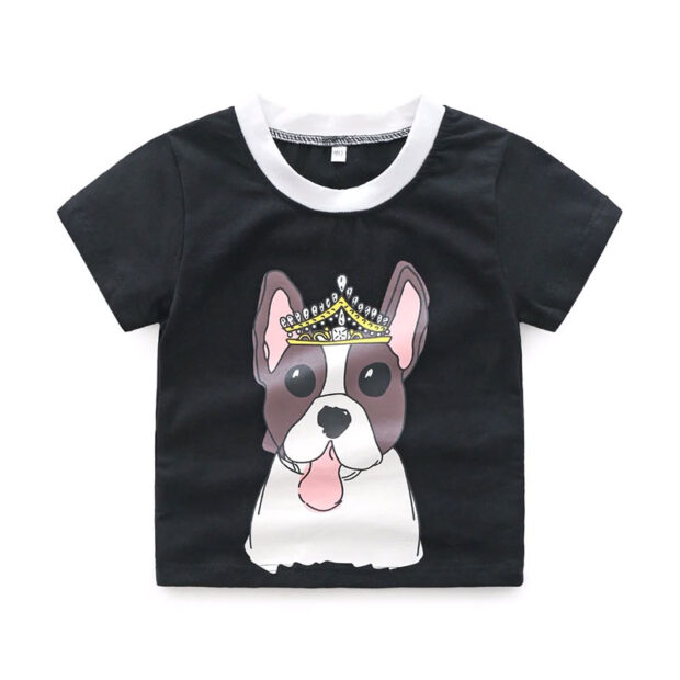 Baby Puppy Print T-Shirt & Track Pants 2 pcs Tracksuit Set - Image 2
