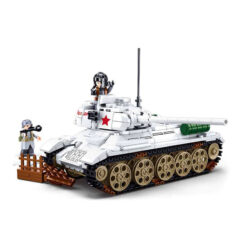 Sluban Battle of Budapest World War II White Tank Building Blocks Toy