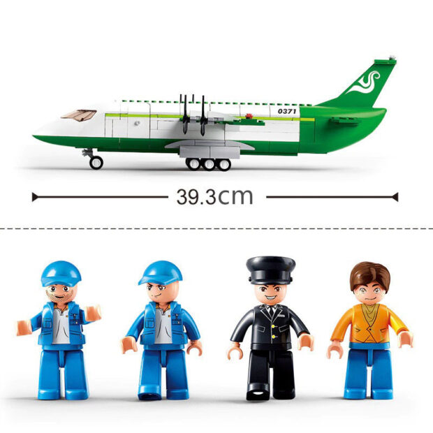 Sluban Courier Cargo Plane City Building Blocks Toy