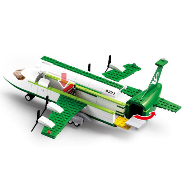 Sluban Courier Cargo Plane City Building Blocks Toy - Image 4