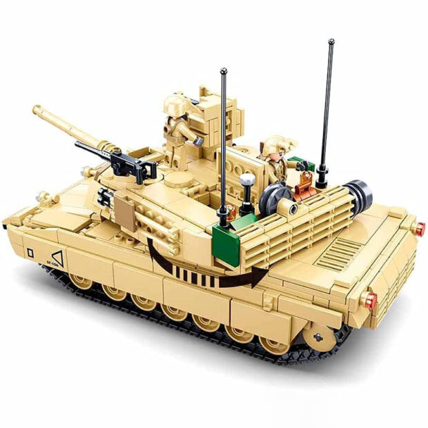 Sluban M1A2 Abrams World War II USA Battle Tank Building Blocks Toy - Image 3