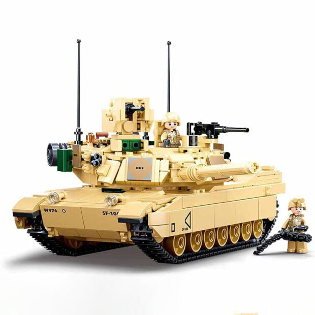Sluban M1A2 Abrams World War II USA Battle Tank Building Blocks Toy - Image 2