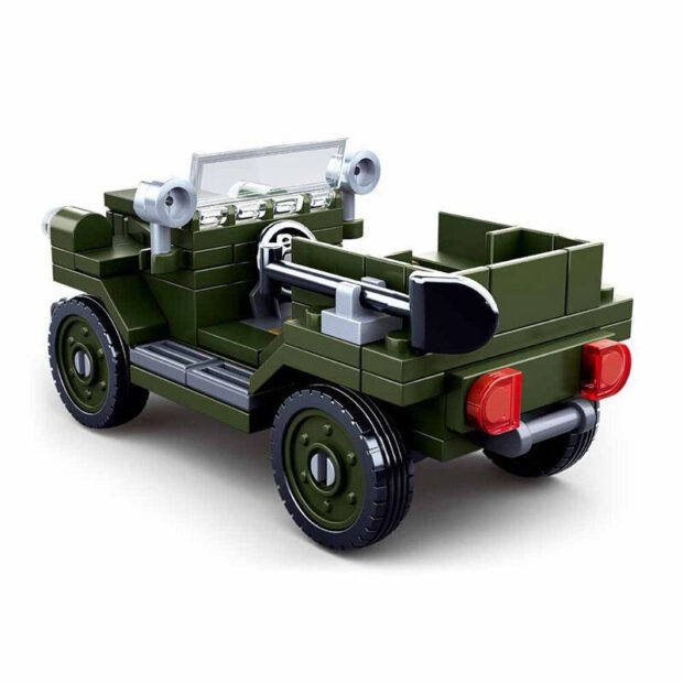 Sluban World War II GAZ67 Soviet Military Jeep Building Blocks Toy - Image 2