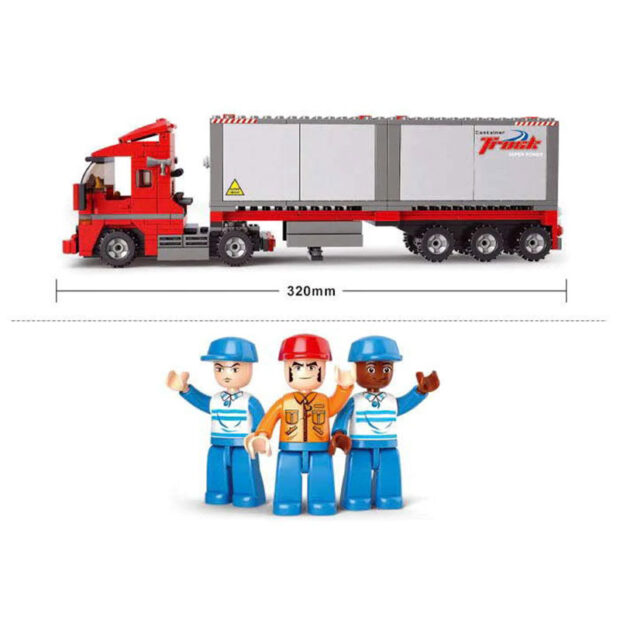 Sluban Freight Lorry Truck Building Blocks Toy - Image 4
