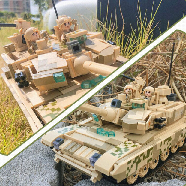 Sluban World War II T99A Chinese Main Battle Tank Building Blocks Toy