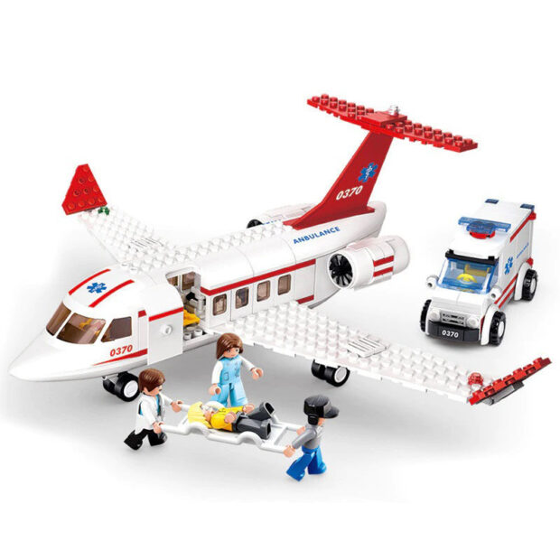 Sluban Air Ambulance Rescue Plane City Building Blocks Toy