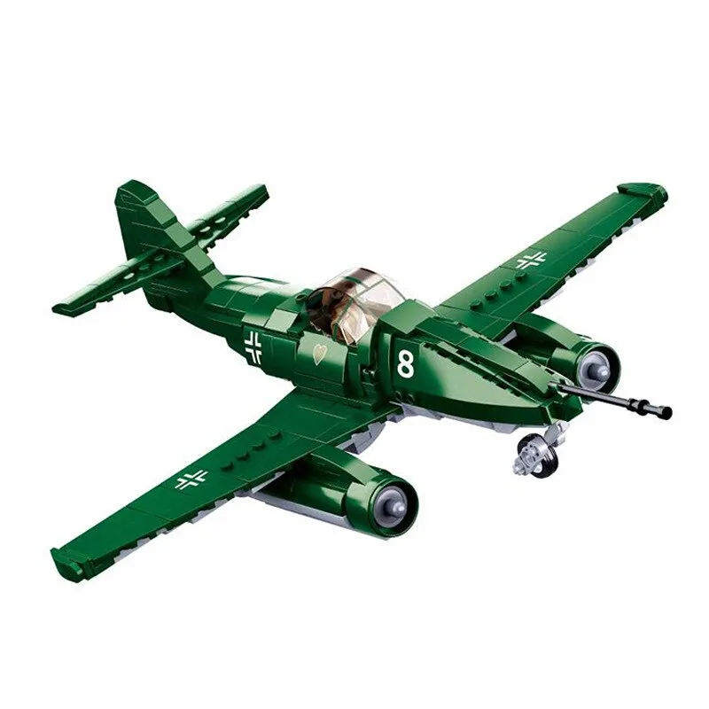 Sluban German Bomber Aircraft ME262 World War II Military Building Blocks Toy - Image 2