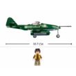 Sluban German Bomber Aircraft ME262 World War II Military Building Blocks Toy