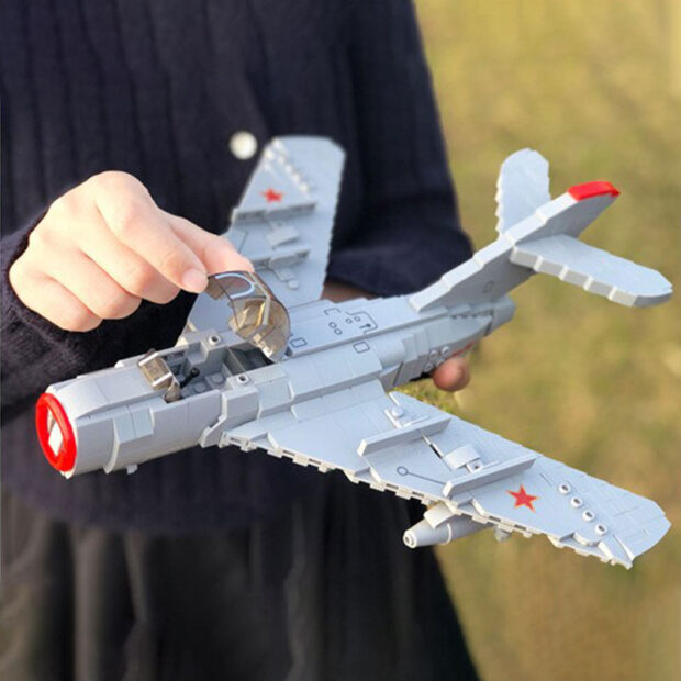 Sluban MIG-15 Fighter Jet Soviet Union Military Building Blocks Toy - Image 5