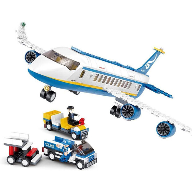 Sluban Passenger Airbus Plane City Building Blocks Toy