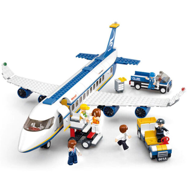 Sluban Passenger Skybus Plane City Building Blocks Toy - Image 2