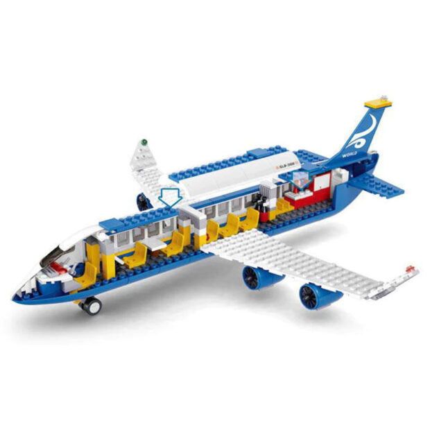 Sluban Passenger Skybus Plane City Building Blocks Toy - Image 3