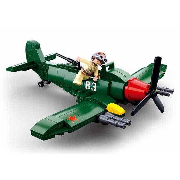 Sluban Soviet Assault Bomber Ilyushin Aircraft World War II Military Building Blocks Toy