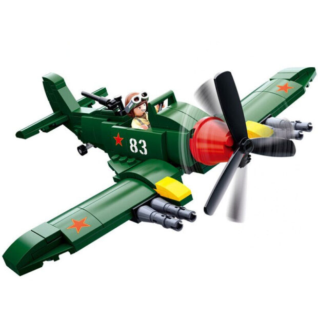 Sluban Soviet Assault Bomber Ilyushin Aircraft World War II Military Building Blocks Toy