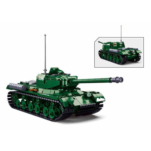 Sluban Soviet Heavy Tank IS2 World War II Military Building Blocks Toy